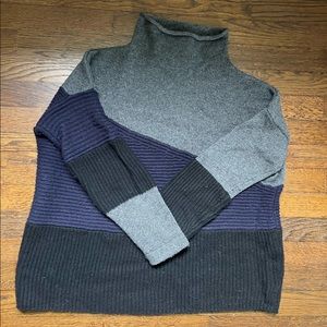 French Connection color block ribbed sweater XS